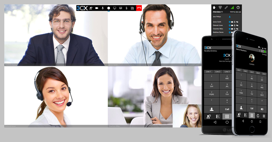 With 3CX, you can take your extension wherever you go, from VoIP clients for Android and iOS, Soft Clients for Windows and Mac to clientless web conferencing and the integrated web client - Contact NFinity for VOIP Worksop todaay
